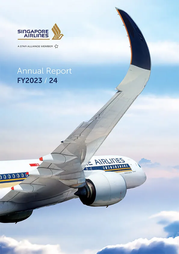 Access Singapore Airlines’ 2023-2024 annual report online for financial and aviation business insights.