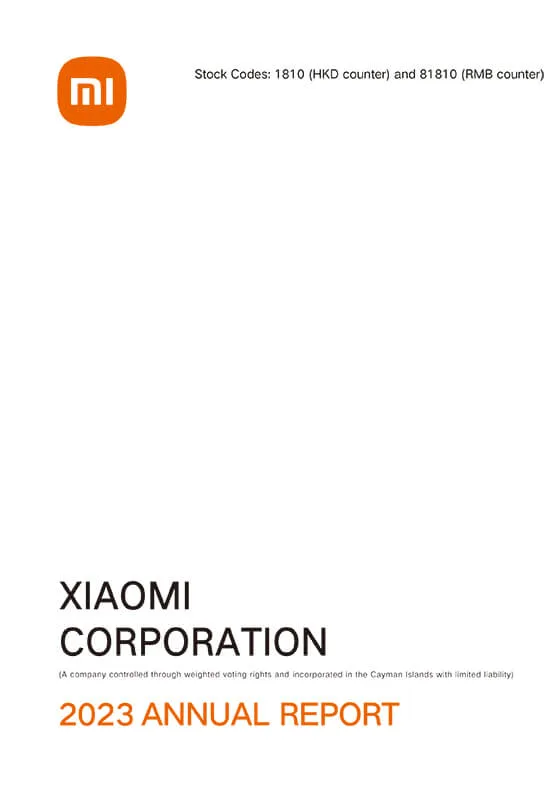 Access Xiaomi’s free 2023 annual report online for financial and smart technology business insights.