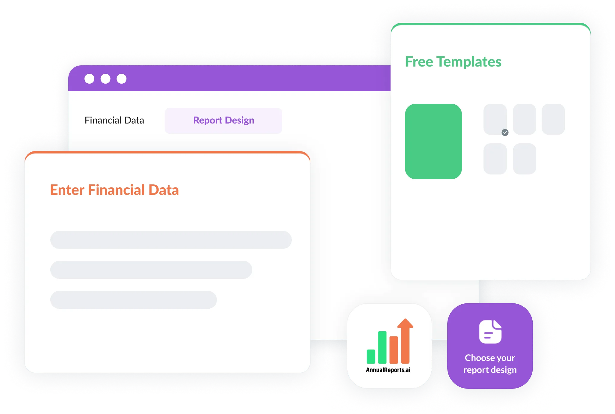 Create an annual report with free templates that automatically format your content into a professional layout.