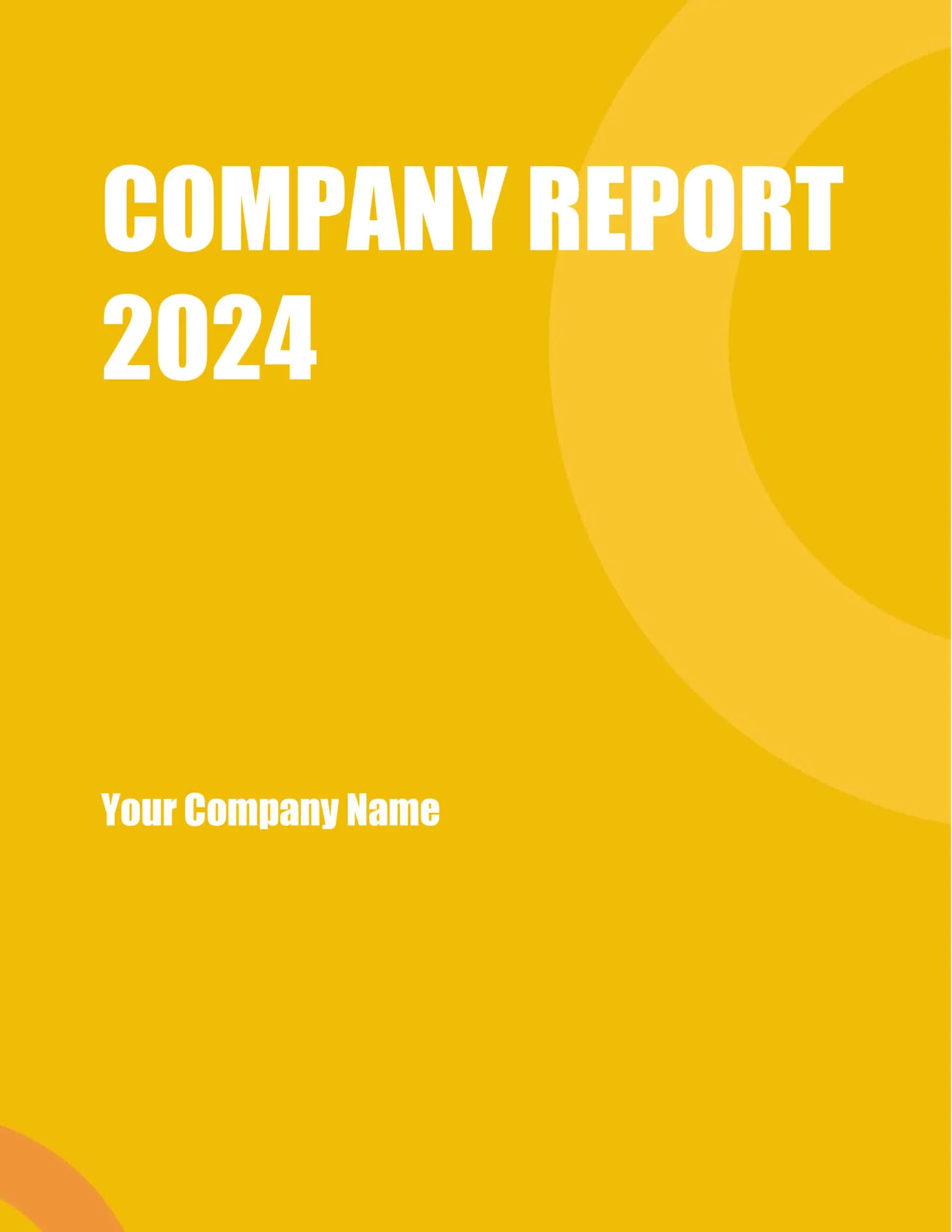 Free annual report template, featuring a customizable layout for creating detailed reports online.