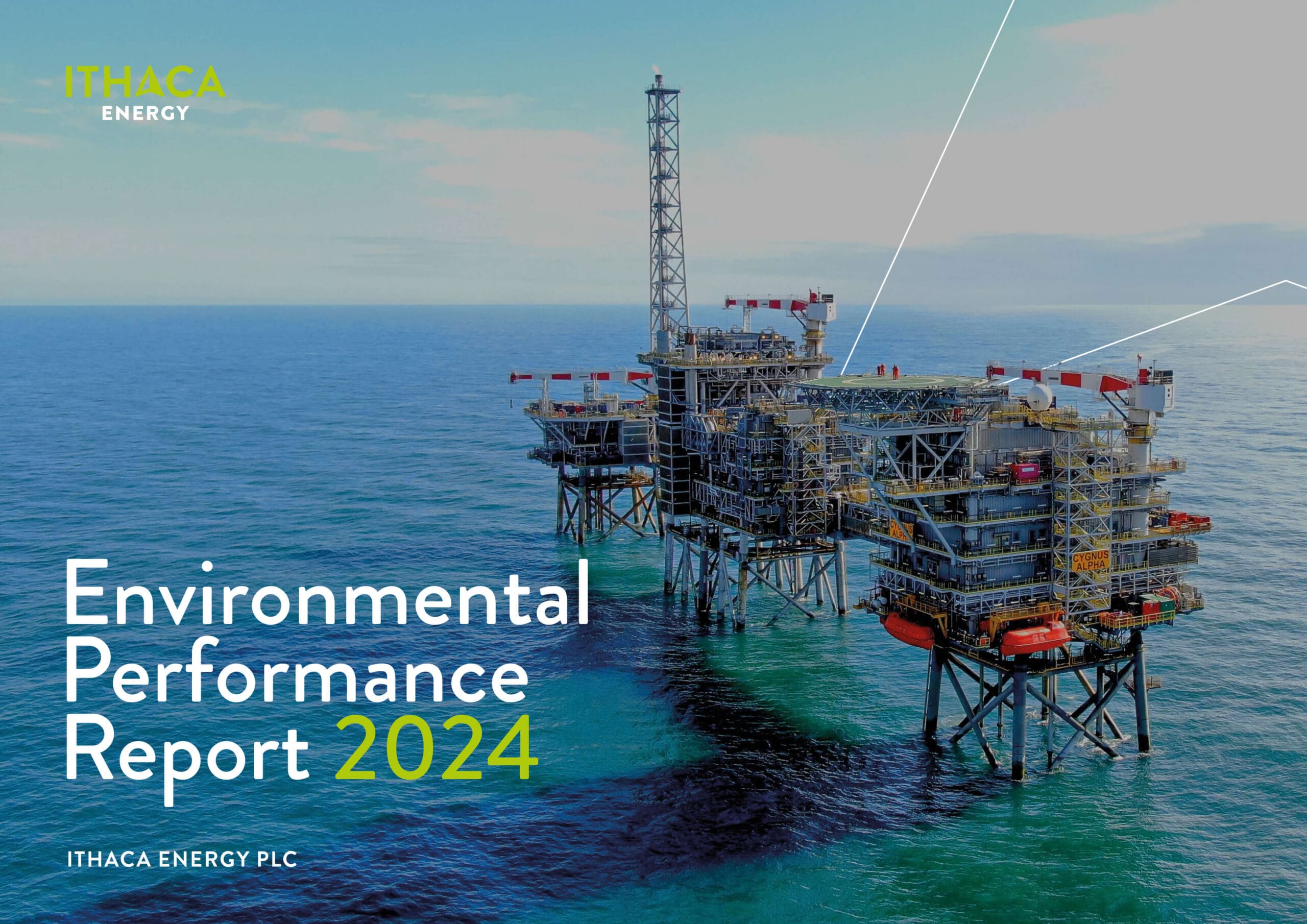 Ithaca Energy Environmental Report 2024 cover focused on sustainability and environmental performance.